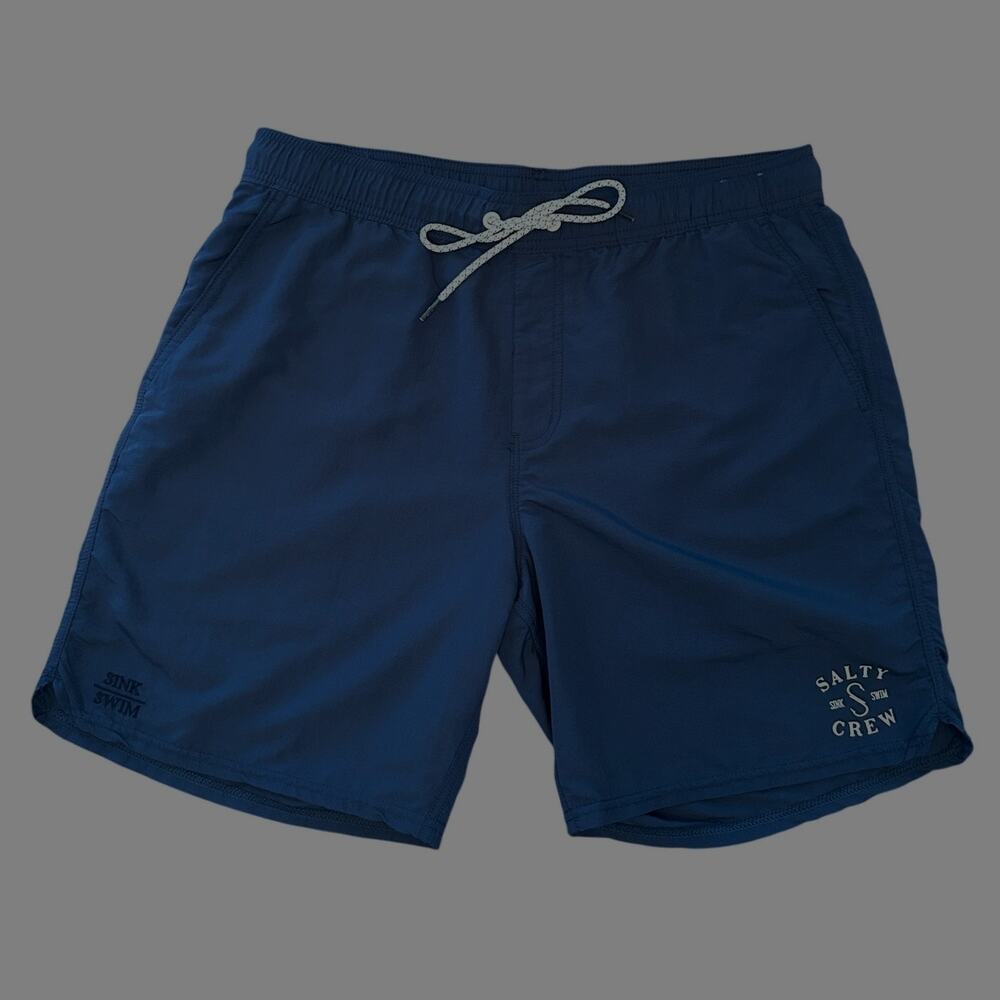 Salty Crew Drifter Hybrid Shorts Navy Blue Large Mens Fishing Surf Boardshorts